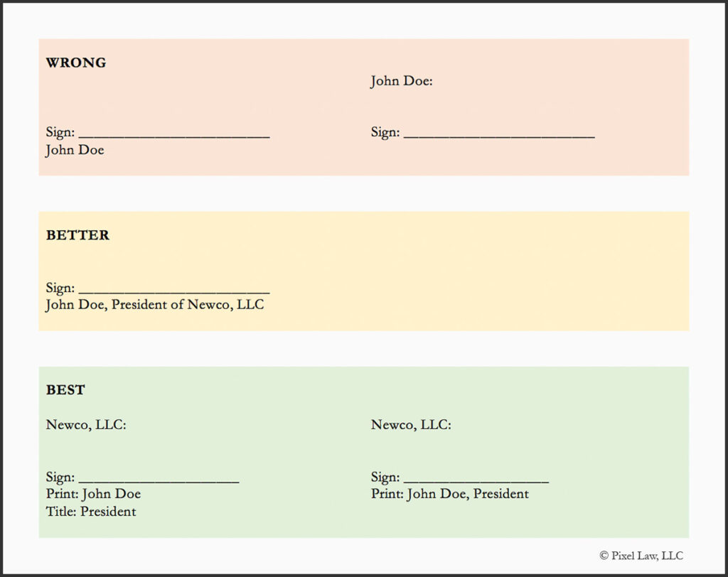 The Right Way to Sign a Contract Pixel Law